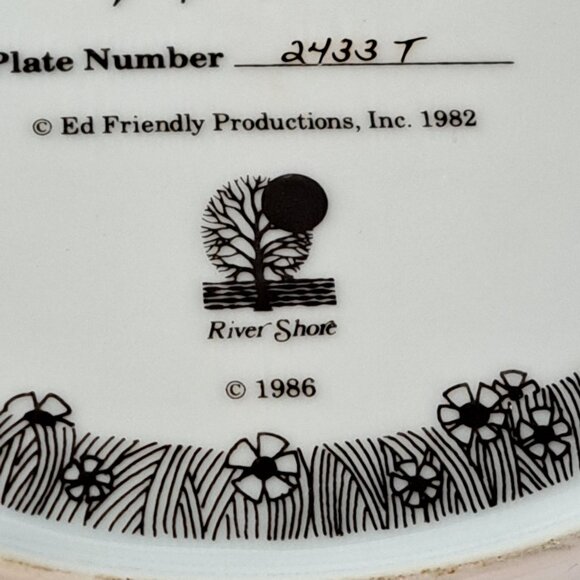 Vintage Little House On The Prairie Founder's Day Collection Picnic Plate 24kt - Picture 9 of 10